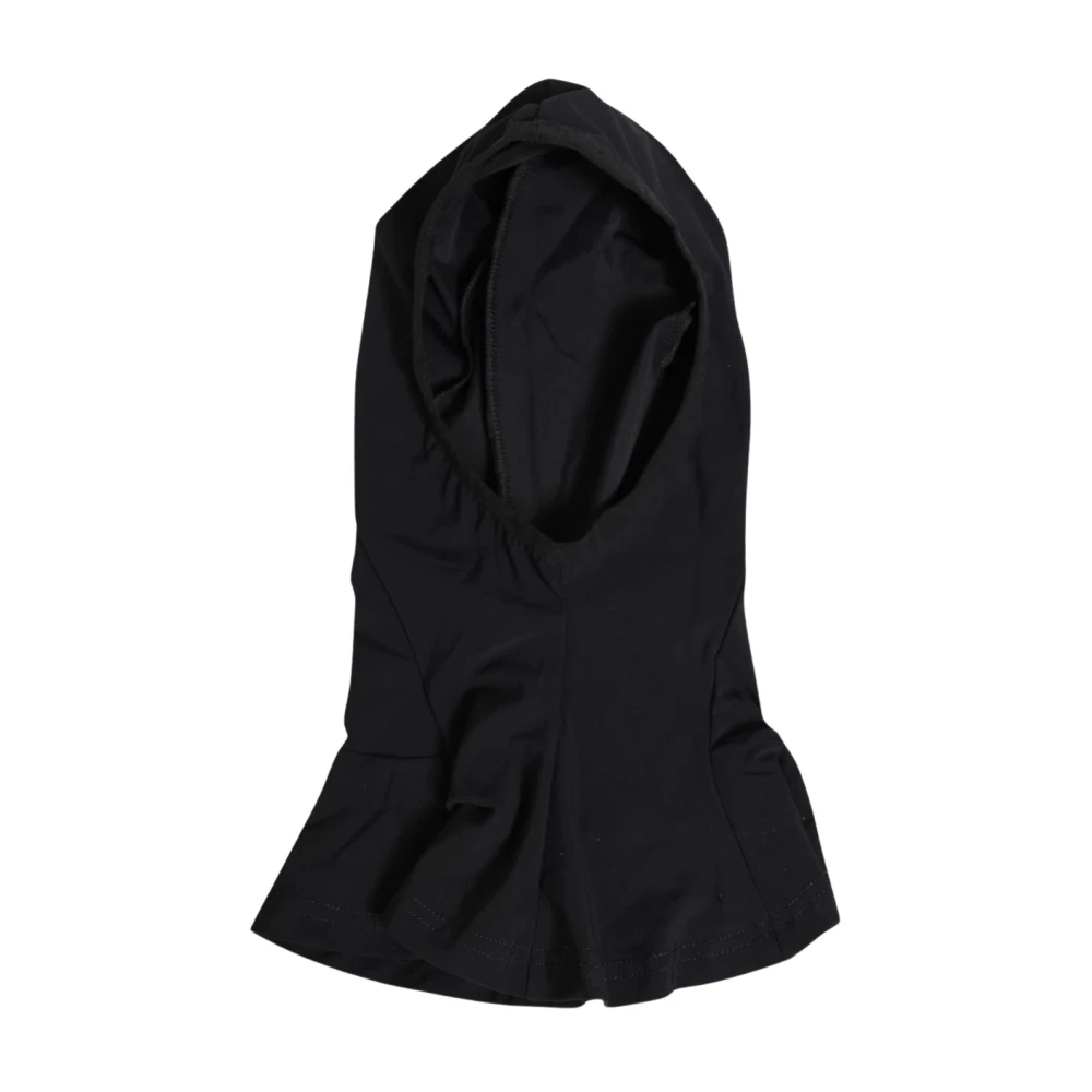 Dolce & Gabbana Black Nylon Elastane Balaclava Hood - Male - Accessories - One Size - Accessories