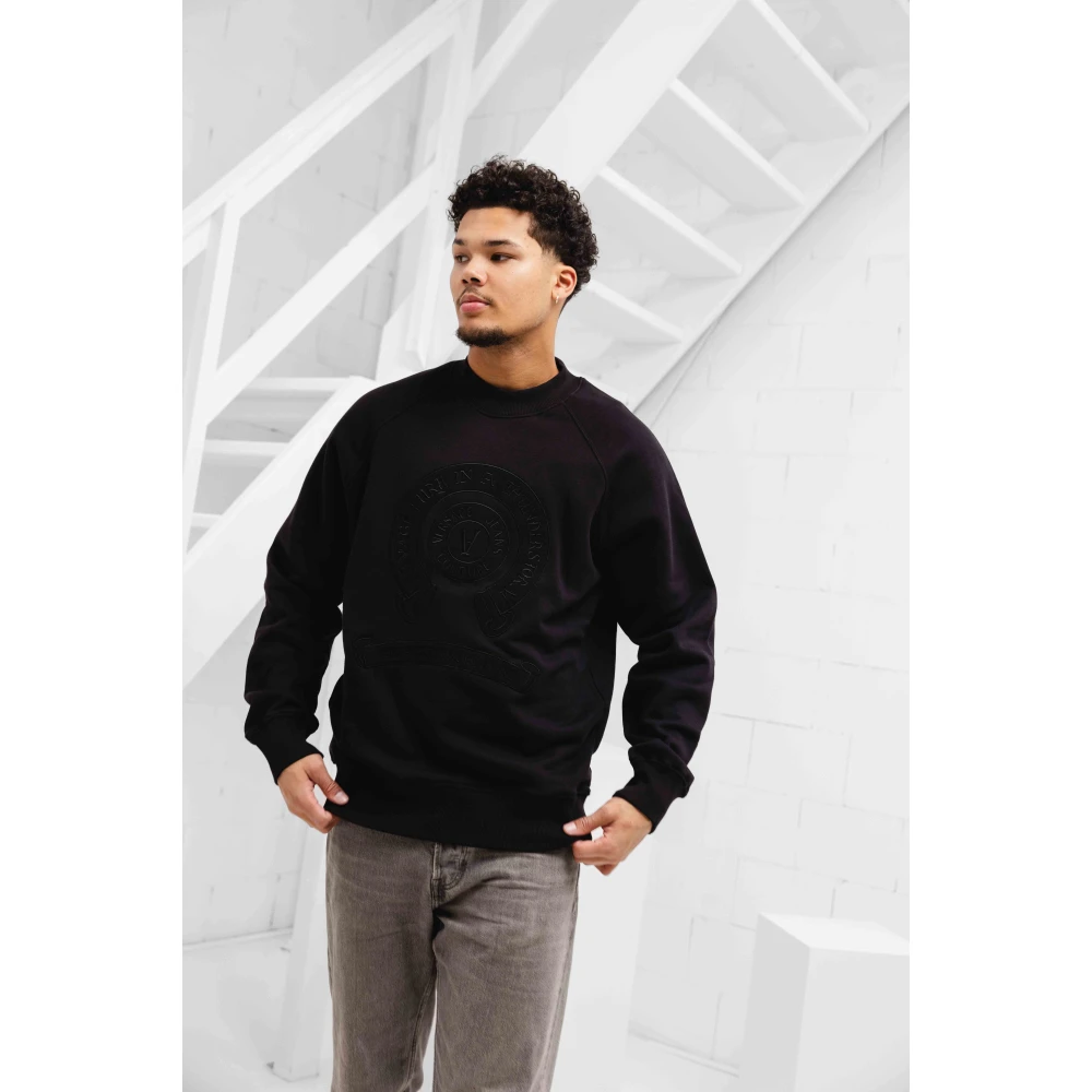 Versace Jeans Couture V-Emblem Sweater Heren Zwart Black Heren