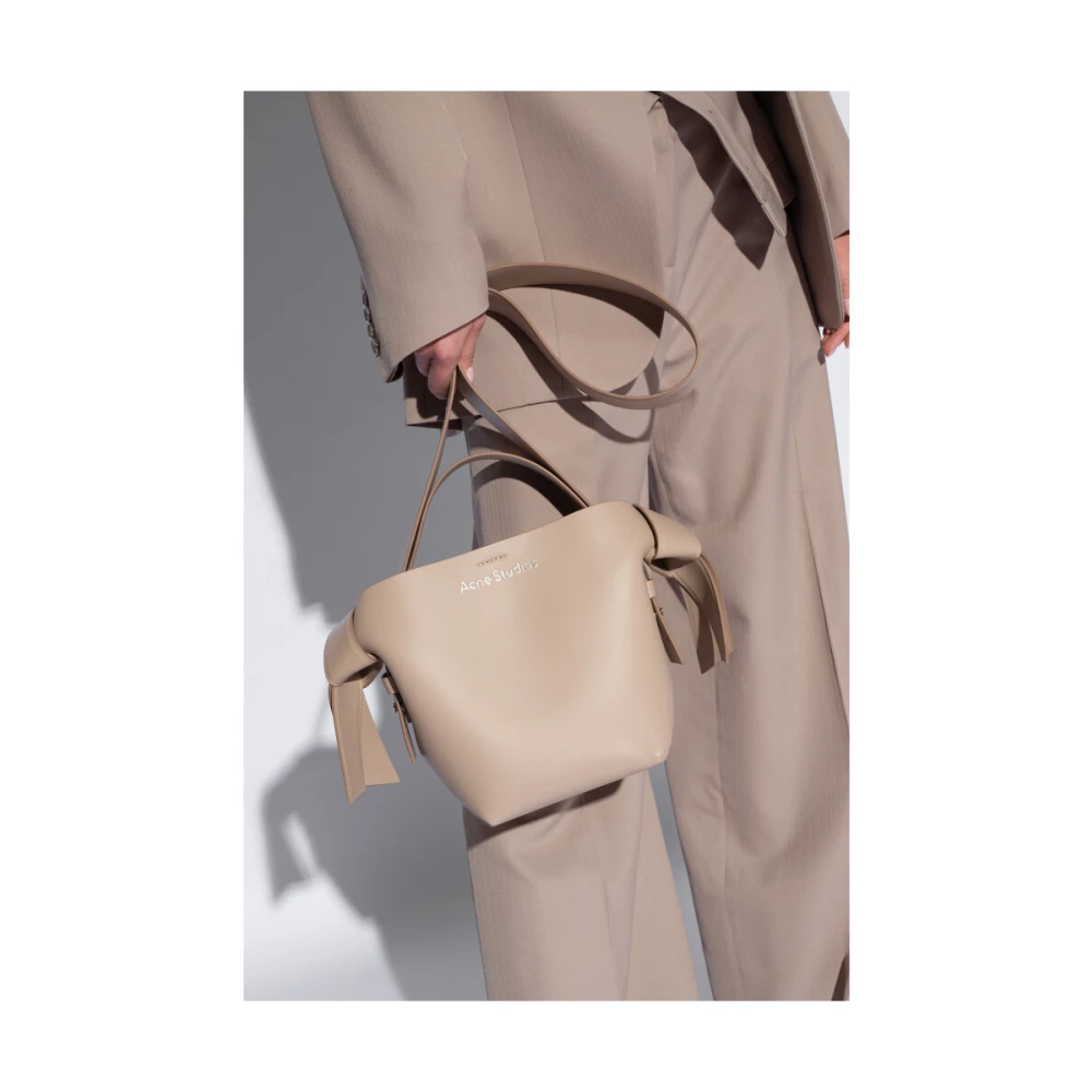 Acne Studios Musubi Mini Schoudertas Beige Dames