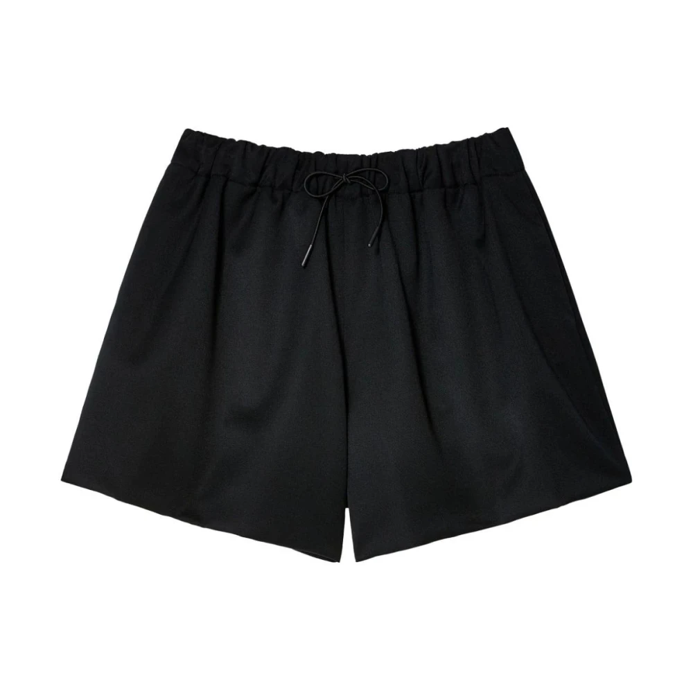 Simone Rocha Flare Shorts met Nepbontzak Antraciet Zwart Black Dames