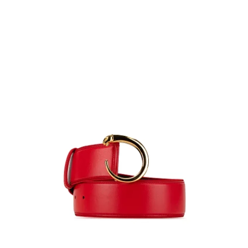 Cartier Vintage Pre-owned Leather belts Red Dames