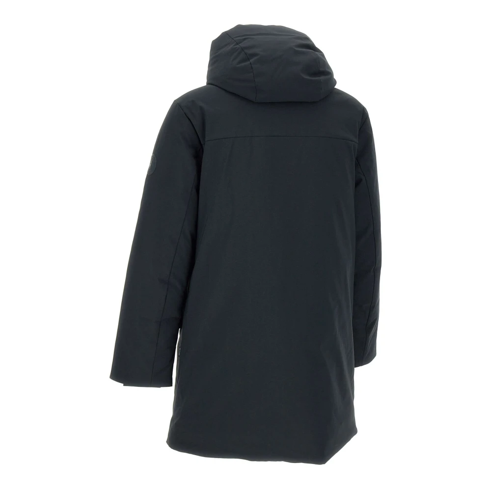 Save The Duck Zwarte Parka Jas met Capuchon Black Heren