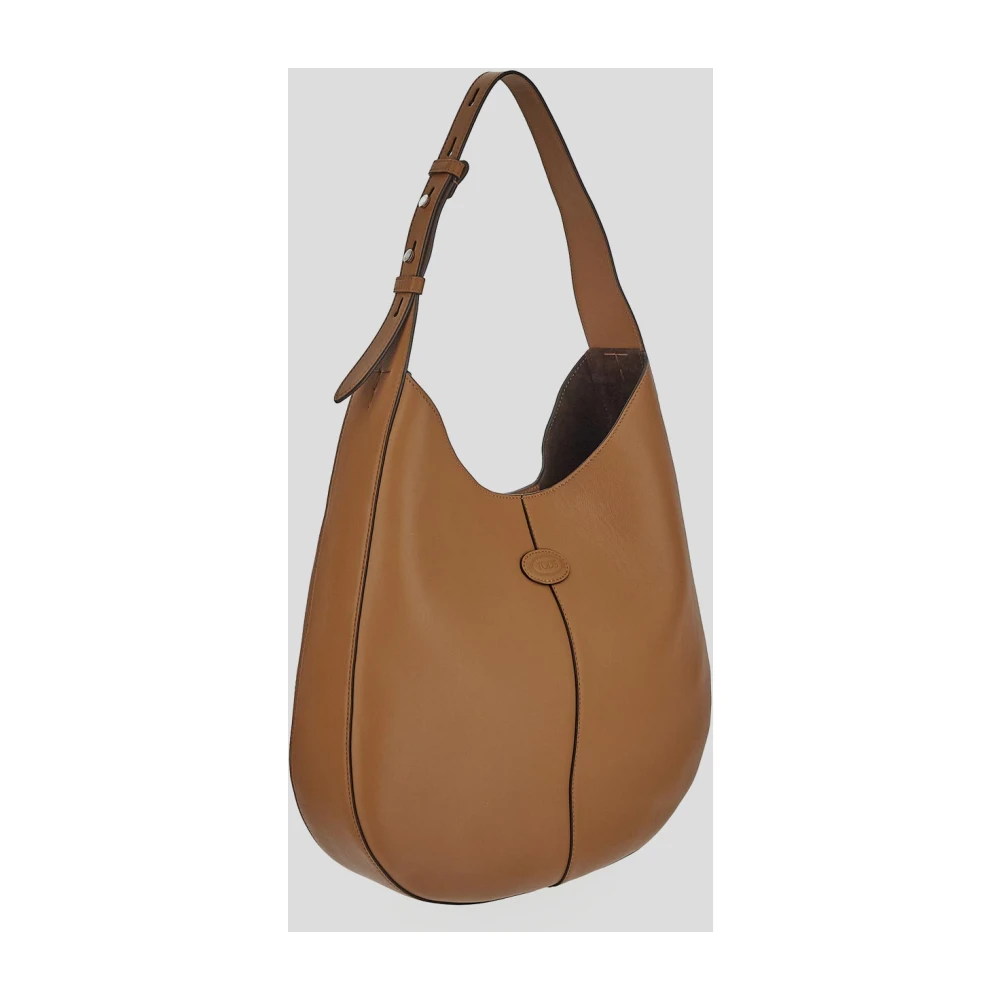TOD'S Leren Hobo Tas Brown Dames