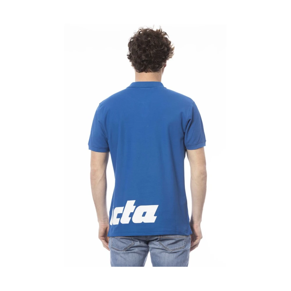 Invicta Blauw Katoenen Poloshirt Logo Borst Blue Heren