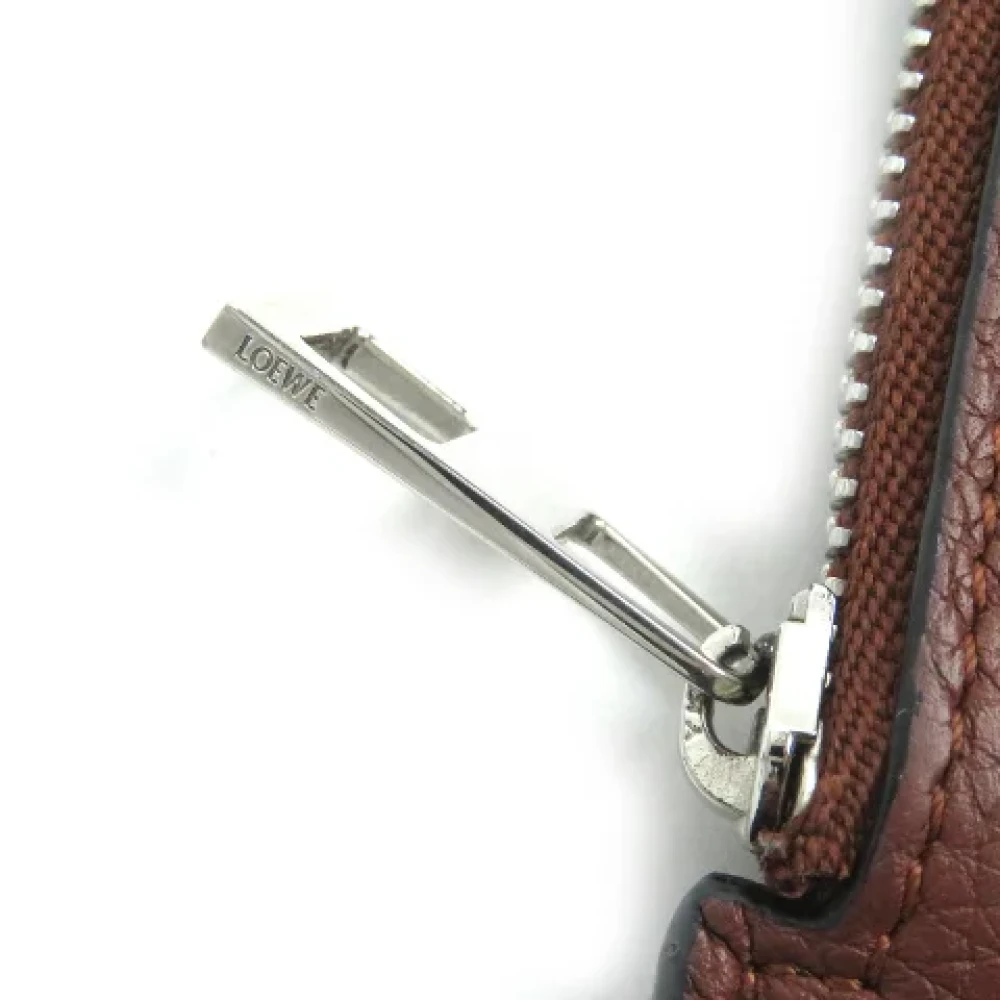Loewe Pre-owned Leather wallets Brown Dames