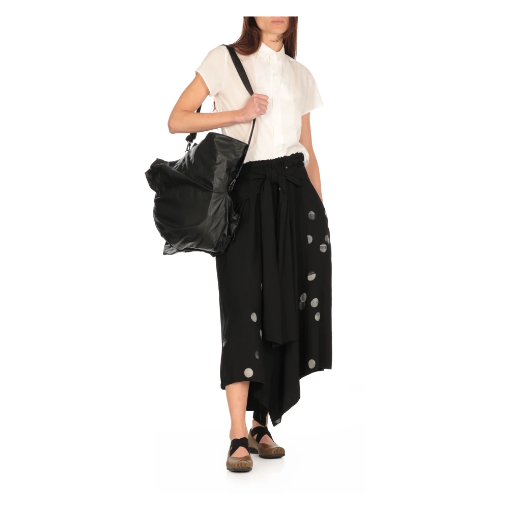 Y-3 Zwarte Rok met Elastische Taille Black Dames