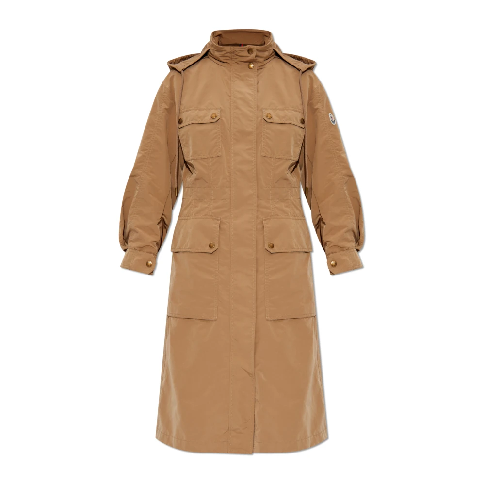 Moncler - Coats > Parkas - Beige - Moncler - Modalova