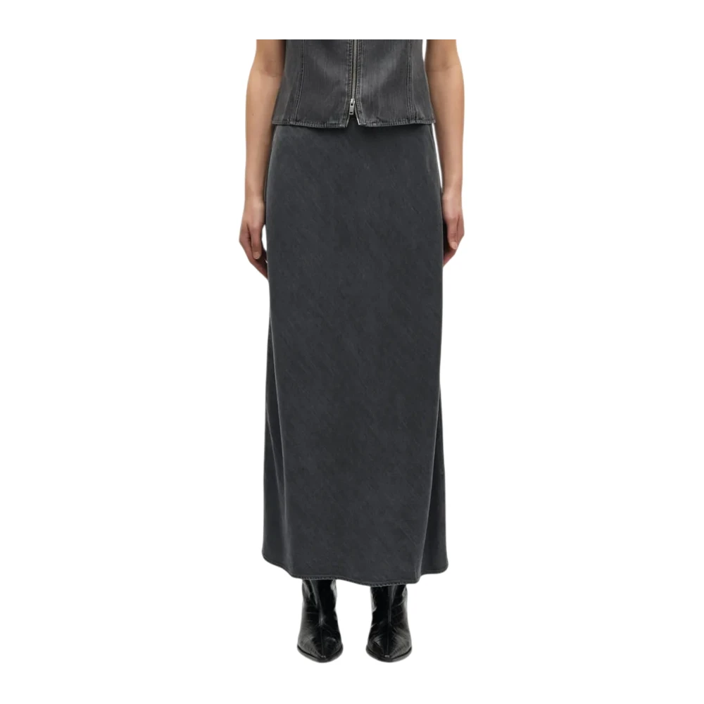 Samsøe Samsøe Gray Saclara Skirt - Female - Maxi Skirts - S - Skirts
