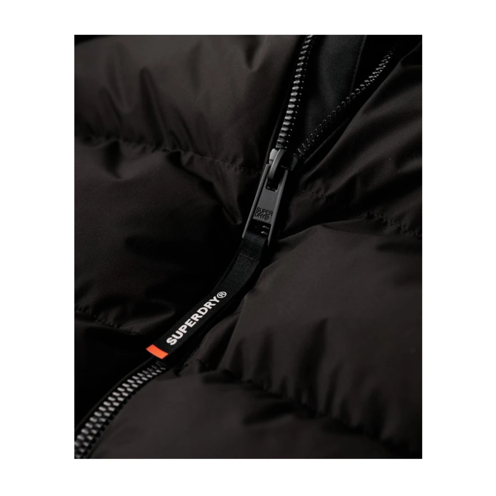 Superdry Gerecycled Polyester Puffer Parka Black Heren