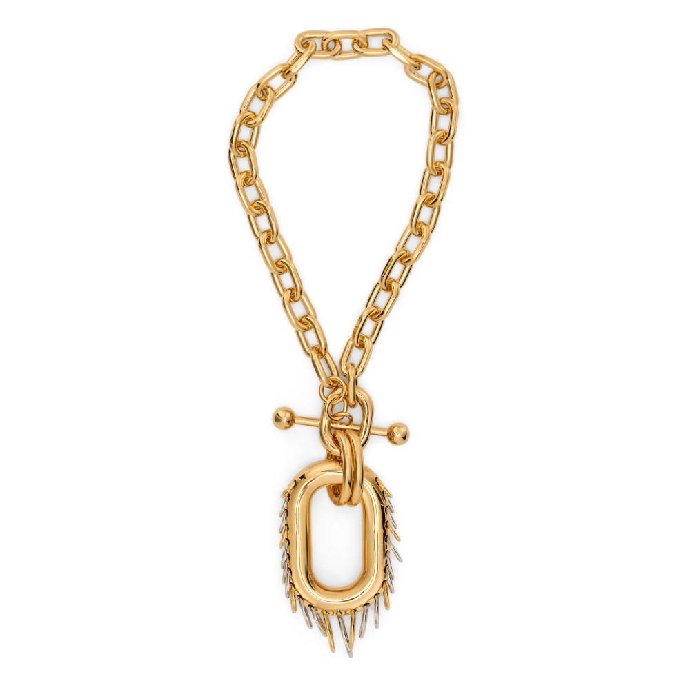 Rabanne Donna Giallo - Punk Xl Link Chain Necklace - Accessories - One Size - Immagine 5