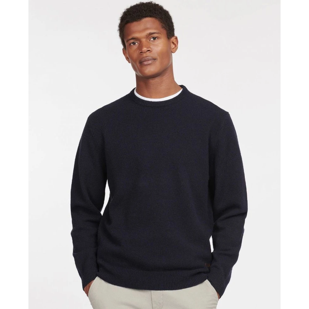Barbour Patch Wollen Trui Blue Heren