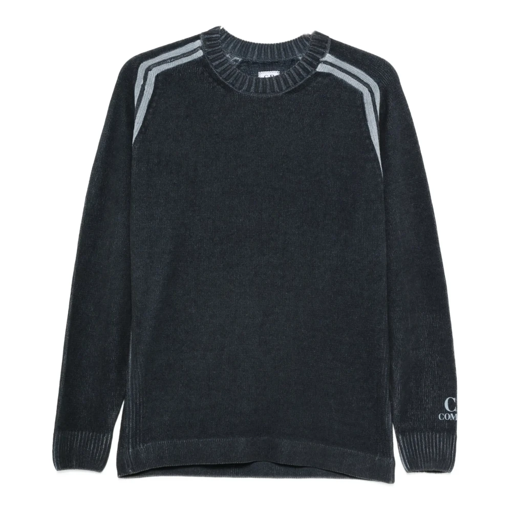 C.p. Company Men's Blue Round-Neck Knitwear - Round-Neck Knitwear - S - Knitwear