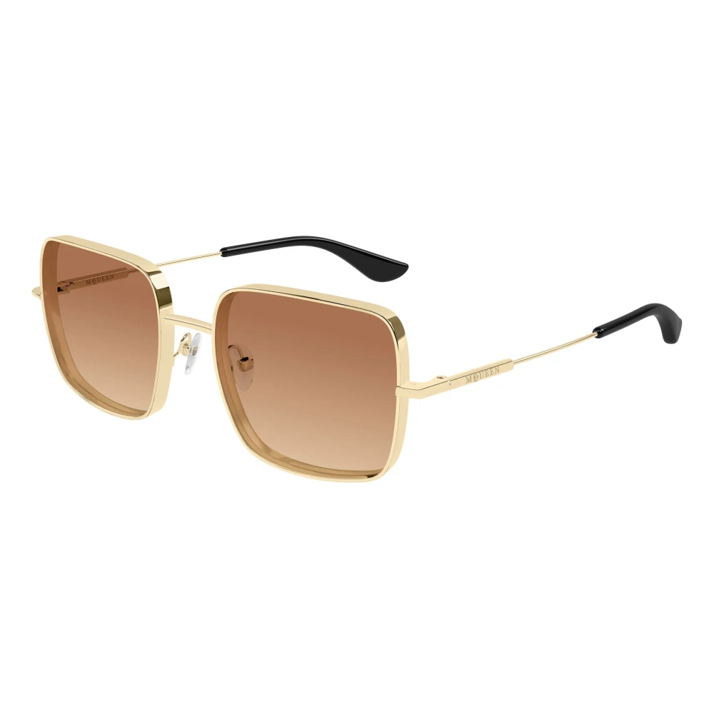 Alexander Mcqueen Women's Yellow Square Sunglasses - Sunglasses - 55 Mm - Accessories