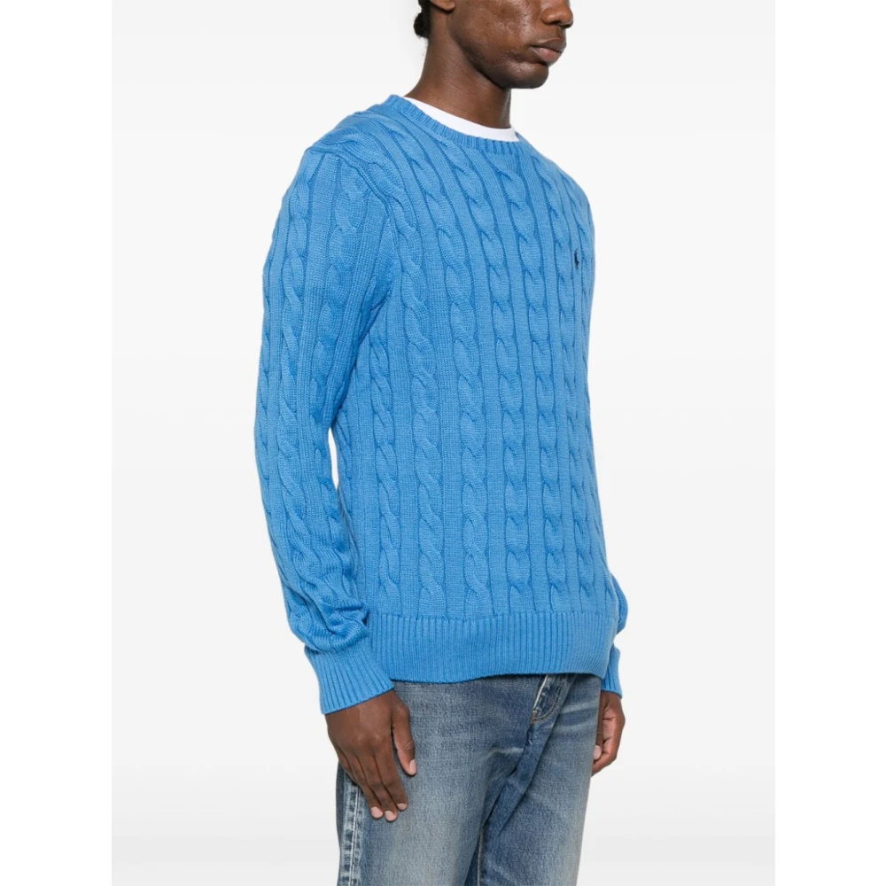 Polo Ralph Lauren Blauwe Crew Neck Sweatshirt Blue Heren