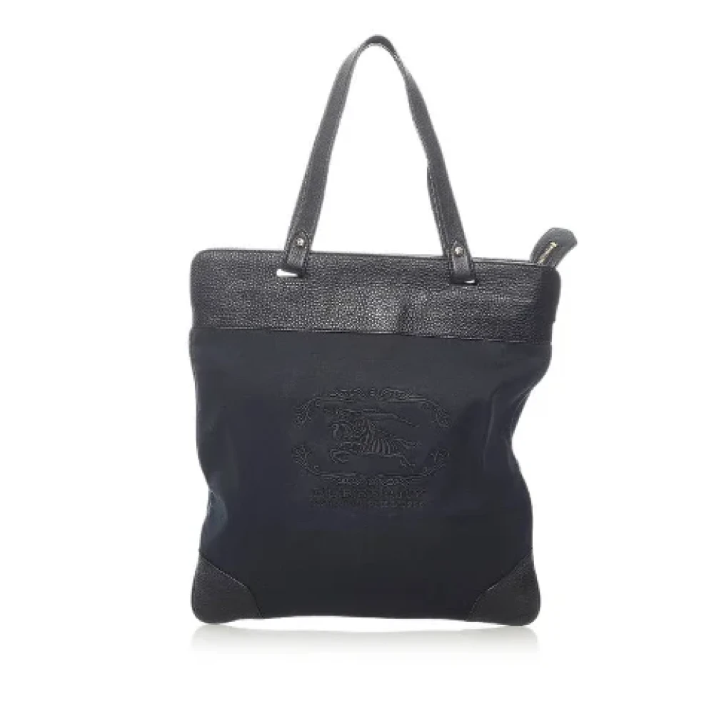 Burberry Vintage Pre-owned Nylon handbags Zwart Dames