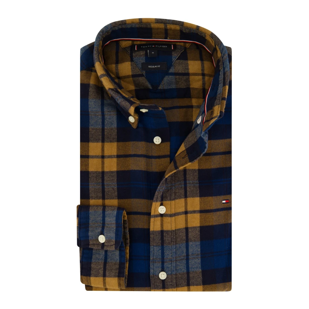 Tommy Hilfiger Casual Blauw Overhemd Multicolor Heren