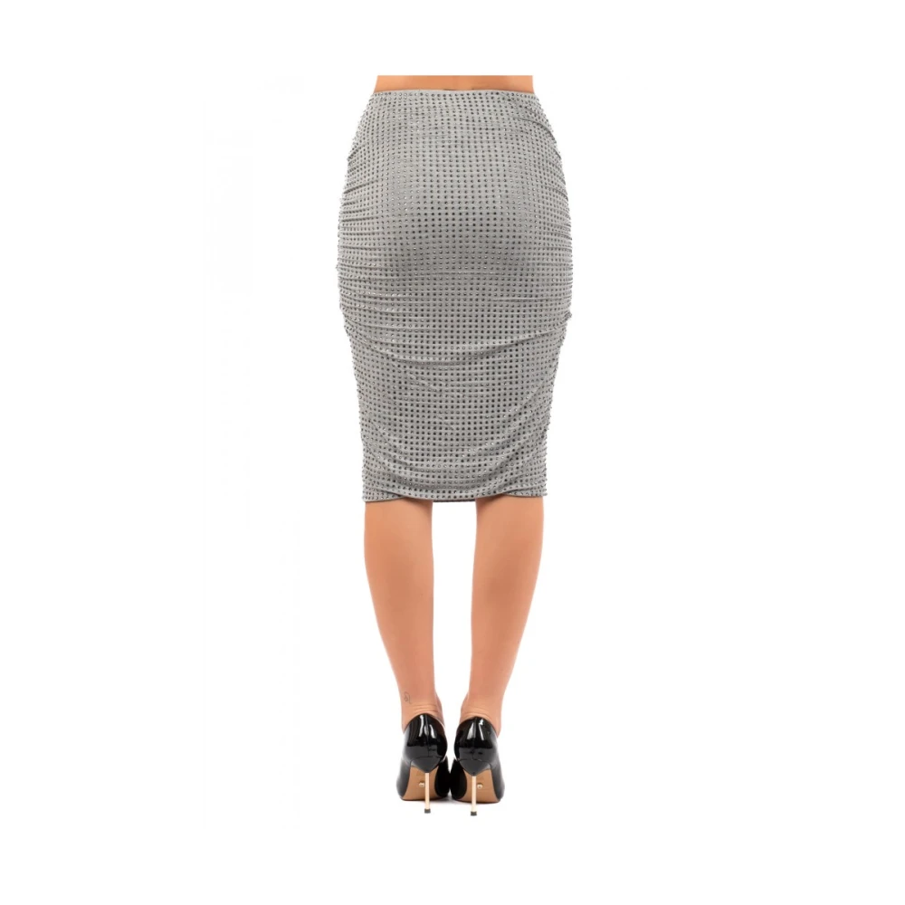 pinko Stijlvolle Roze Rok Gray Dames