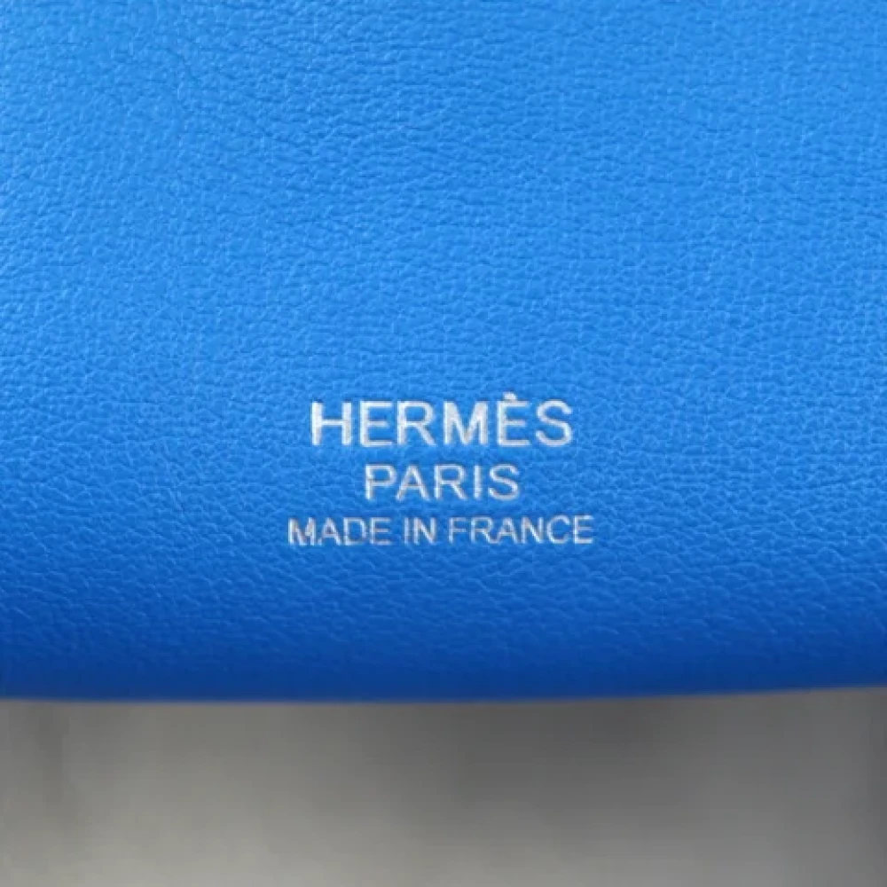 Hermès Vintage Pre-owned Fabric handbags Blue Dames