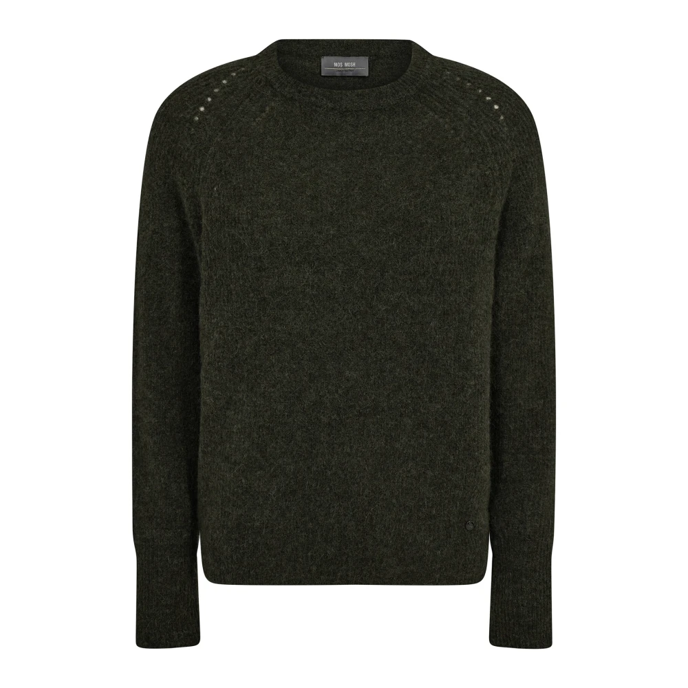 MOS MOSH Zachte Gebreide Trui Thora Grape Leaf Green Dames