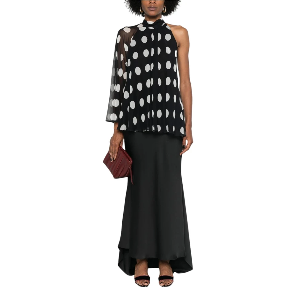 Max Mara Studio Elegante Zijden Blouse Black Dames