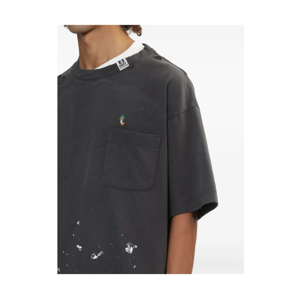 Mihara Yasuhiro T-Shirts Gray Heren