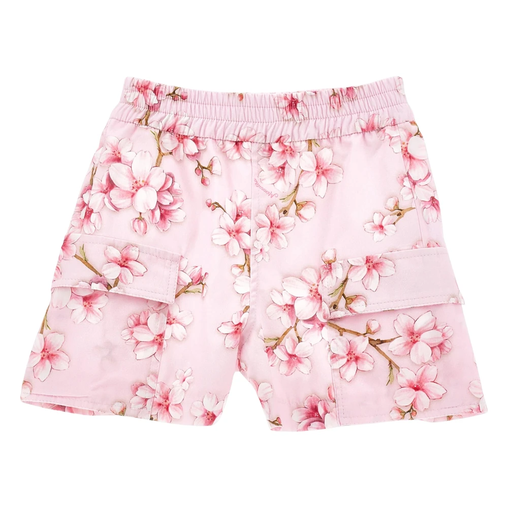 Monnalisa Girls Pink Shorts, 10 Y, Peach Blossom Cargo Shorts