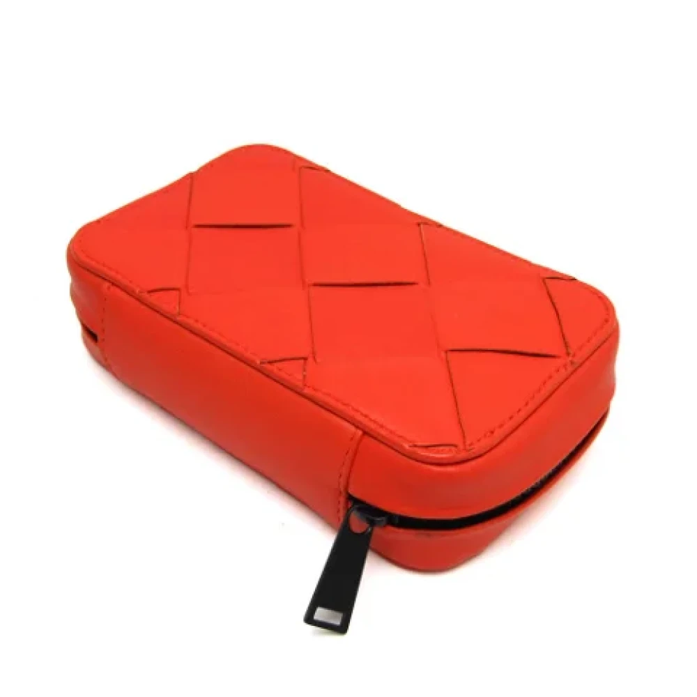 Bottega Veneta Vintage Pre-owned Fabric pouches Orange Dames
