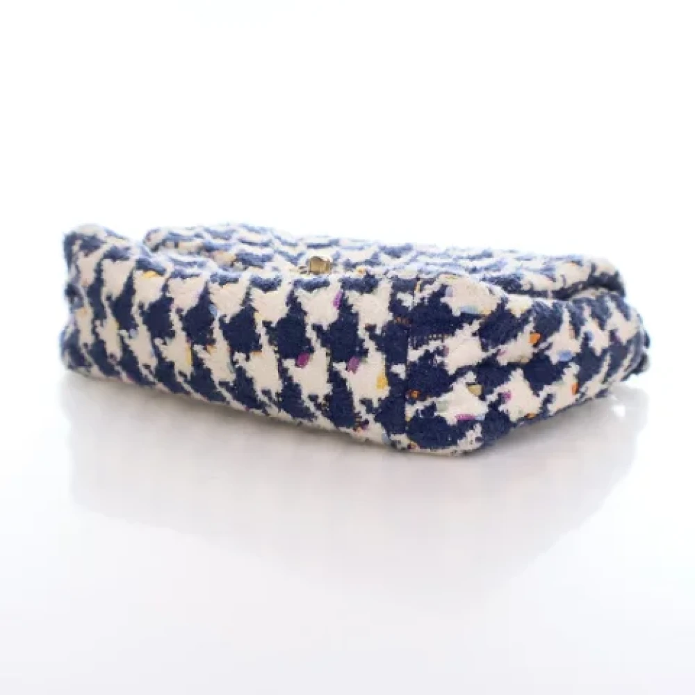 Chanel Vintage Pre-owned Wool chanel-bags Blue Dames