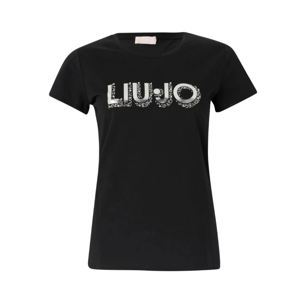 Liu Jo Mujer Negro Camisetas, Talla: 2XS