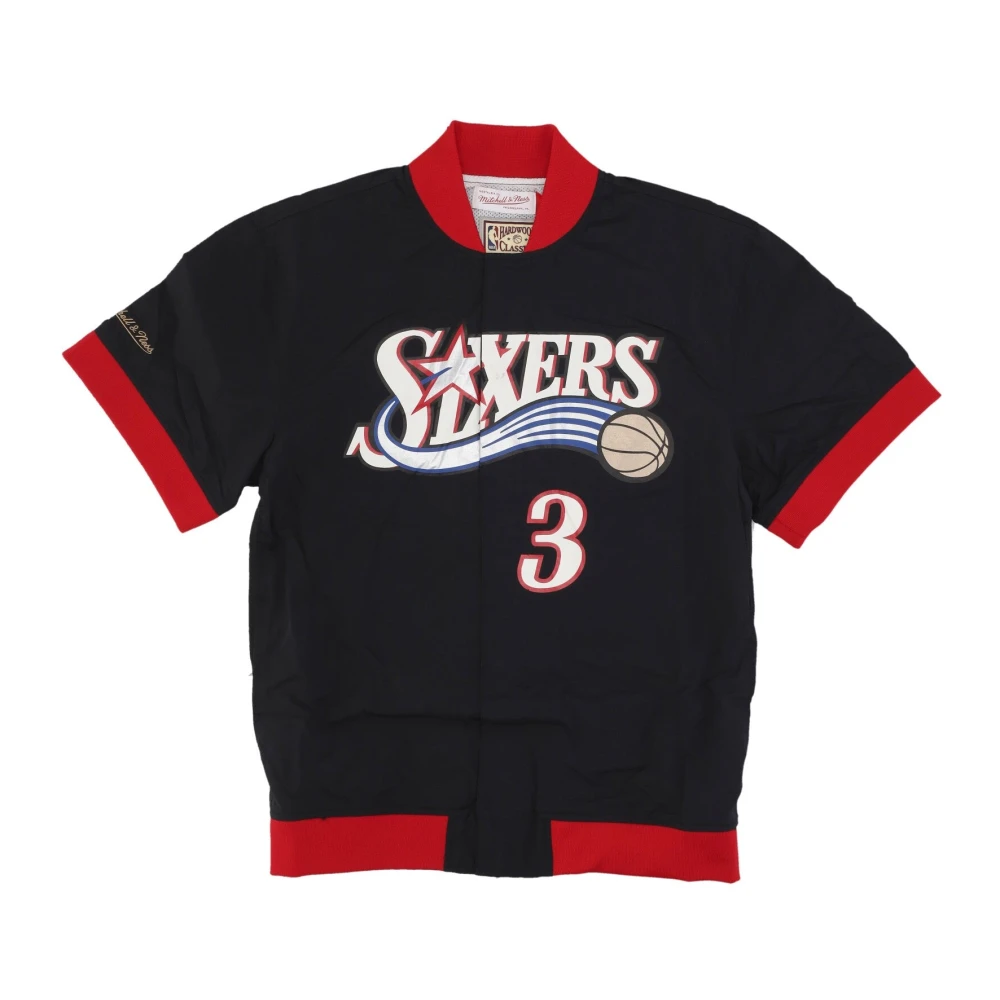 Mitchell & Ness NBA Off Court Warm Up Jacket Black Heren
