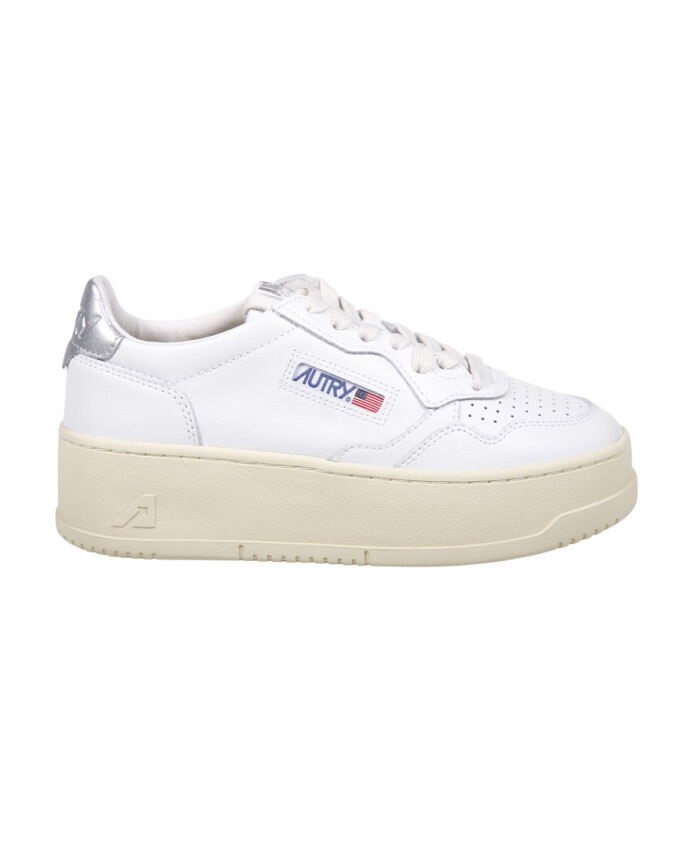 sneaker-plateforme-basse-blanc-argent