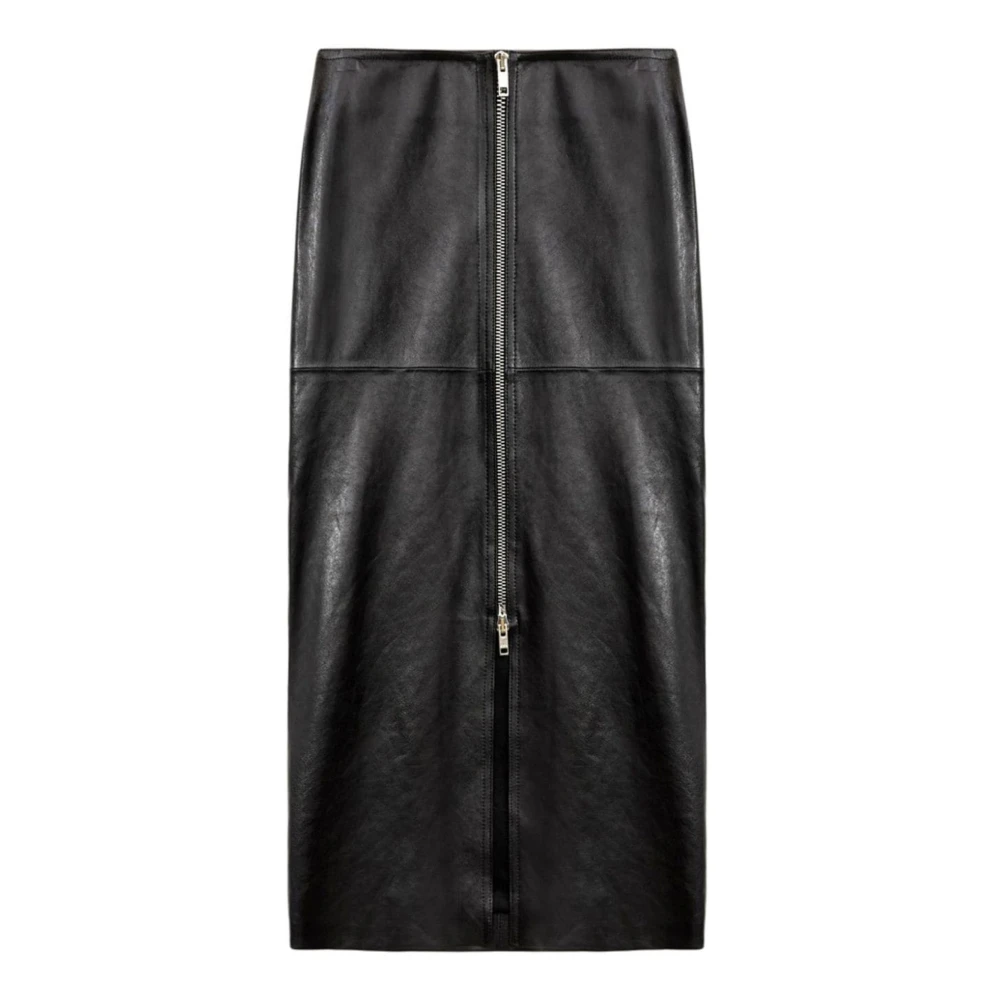 Isabel marant Zwarte Ediaz Lamsvacht Rok Black Dames