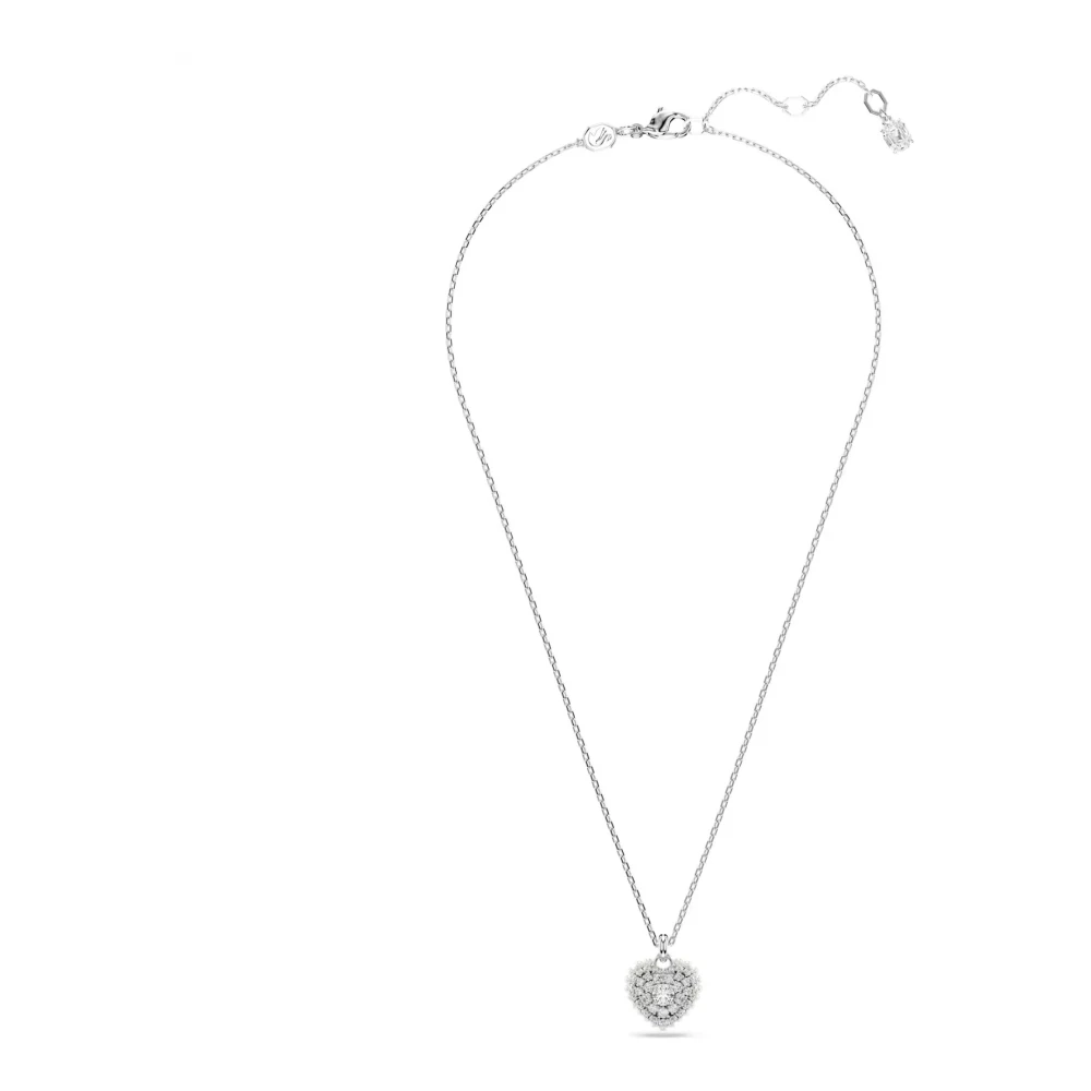 Swarovski Women's Gray Necklaces, One Size, Heart Pendant Necklace
