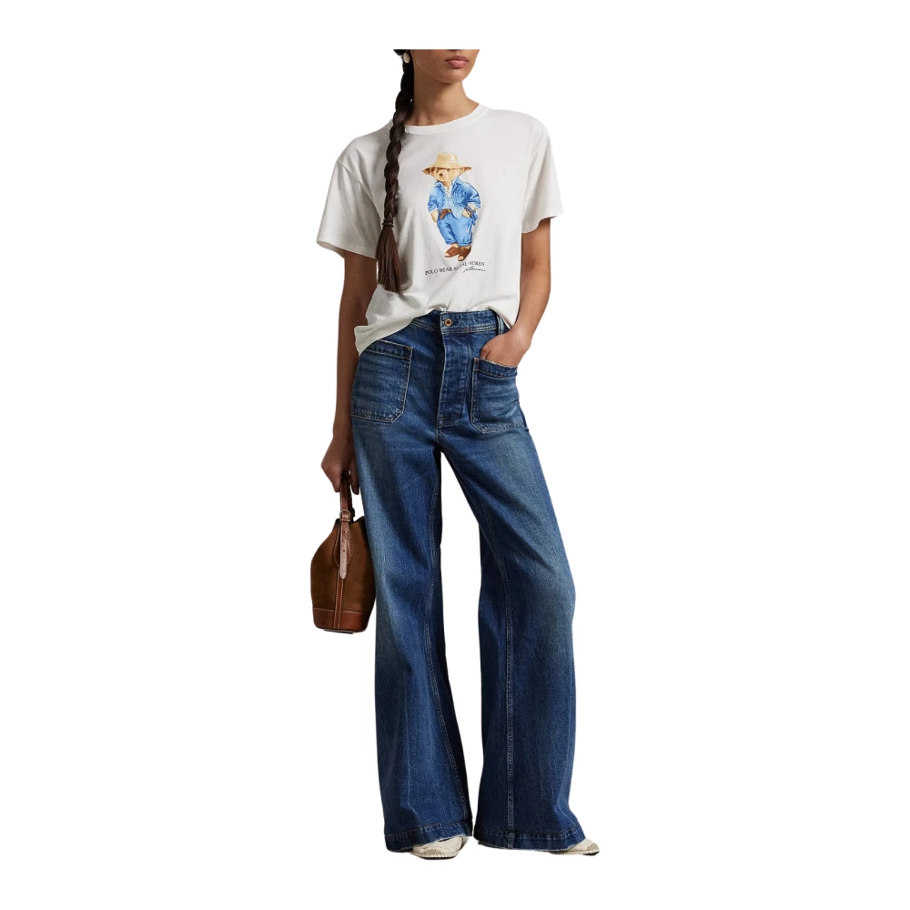 Polo Ralph Lauren Reiziger Korte Mouw T-shirt Nevis White Dames