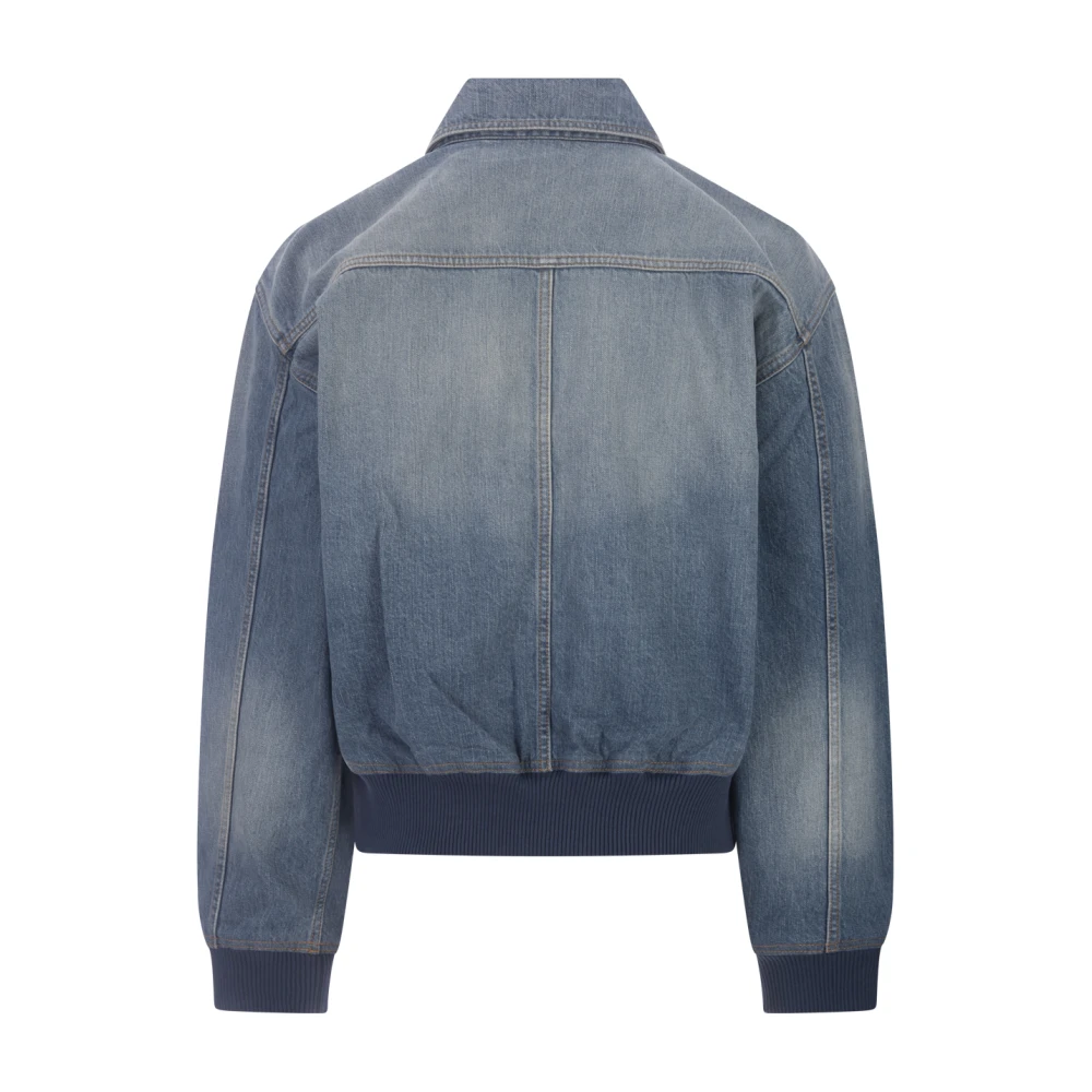 Givenchy Blauw Denim Bomberjack Blue Heren