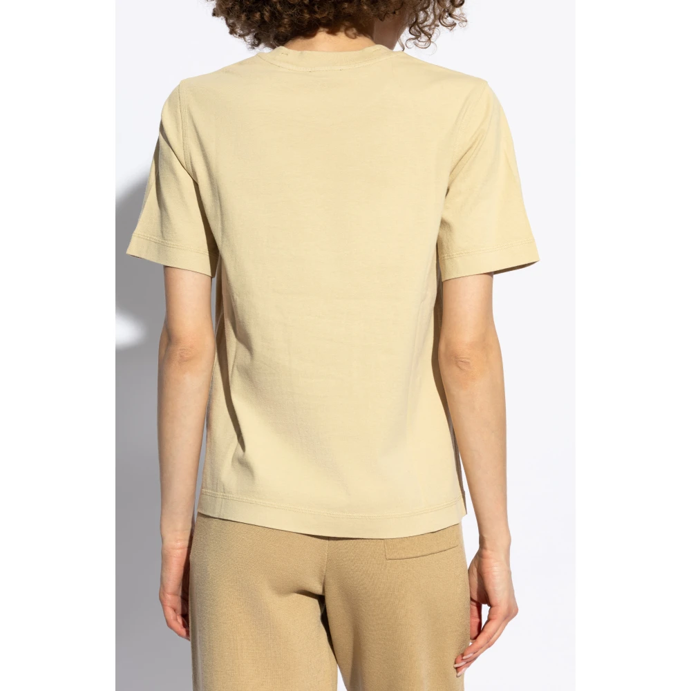 Burberry Katoenen T-shirt Beige Dames