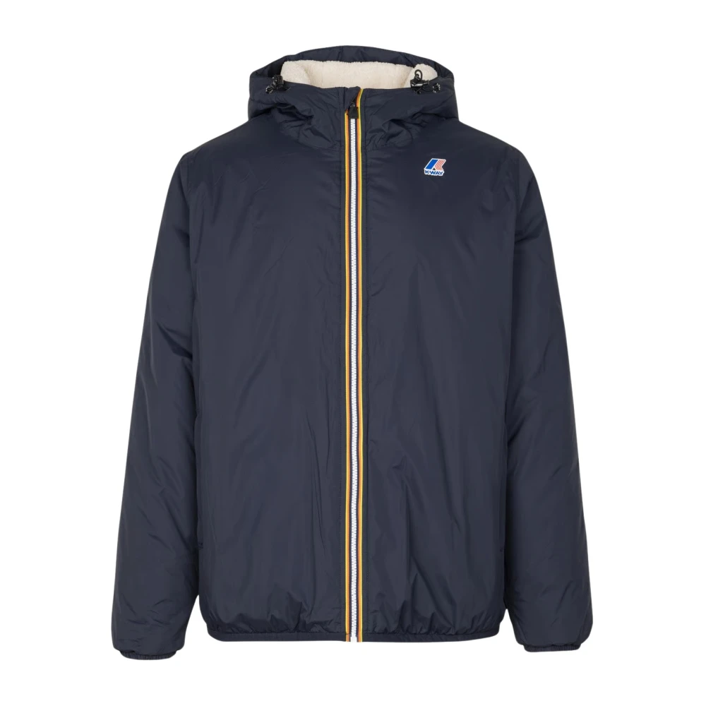 K-Way , Light Jackets, Male, Blue, S, Claude Short Jacket