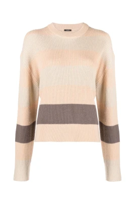 Beige Kashmir Bomulls Tröja