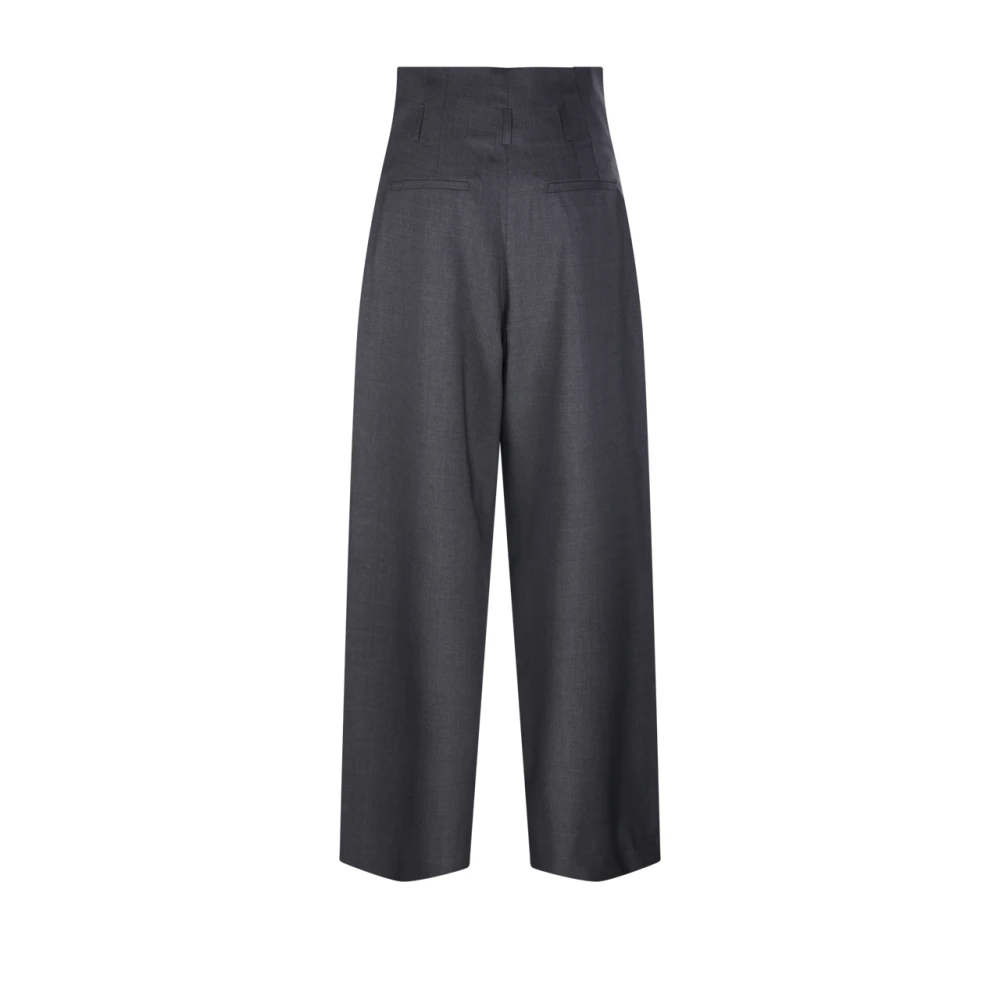 Róhe Donkergrijze Paperbag Taille Broek Gray Dames