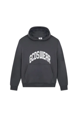 Rhinestone-Embellished Hooded Sweatshirt