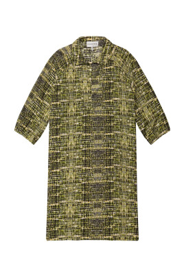 stylish-dress-with-v-neck-and-print