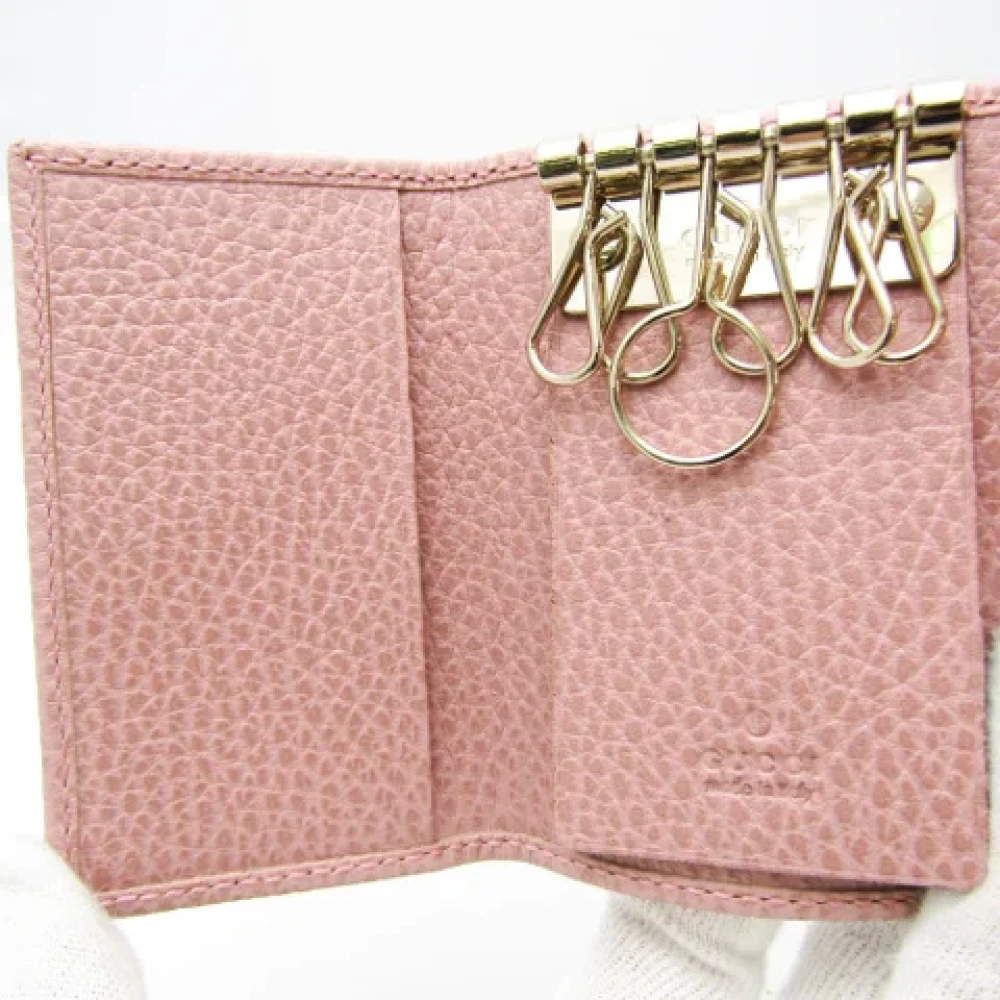 Gucci Vintage Pre-owned Leather key-holders Pink Dames