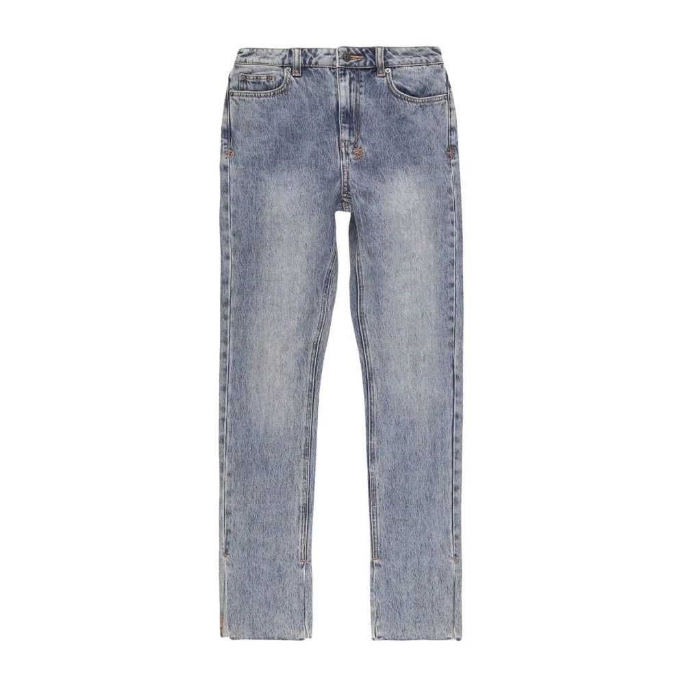 Ksubi Blauwe Straight Jeans met Splitzoom Blue Dames