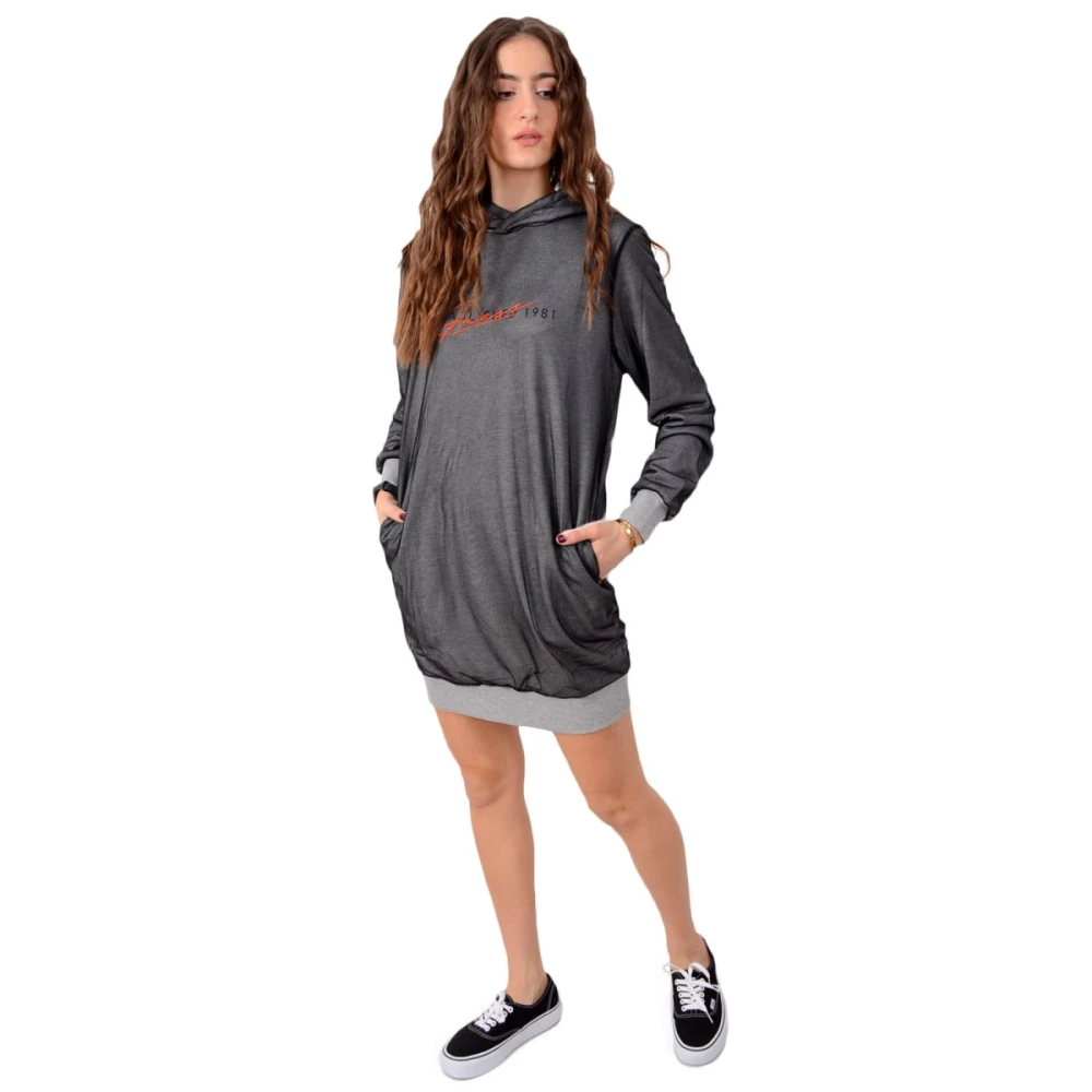 Guess Hoodie Gray Dames