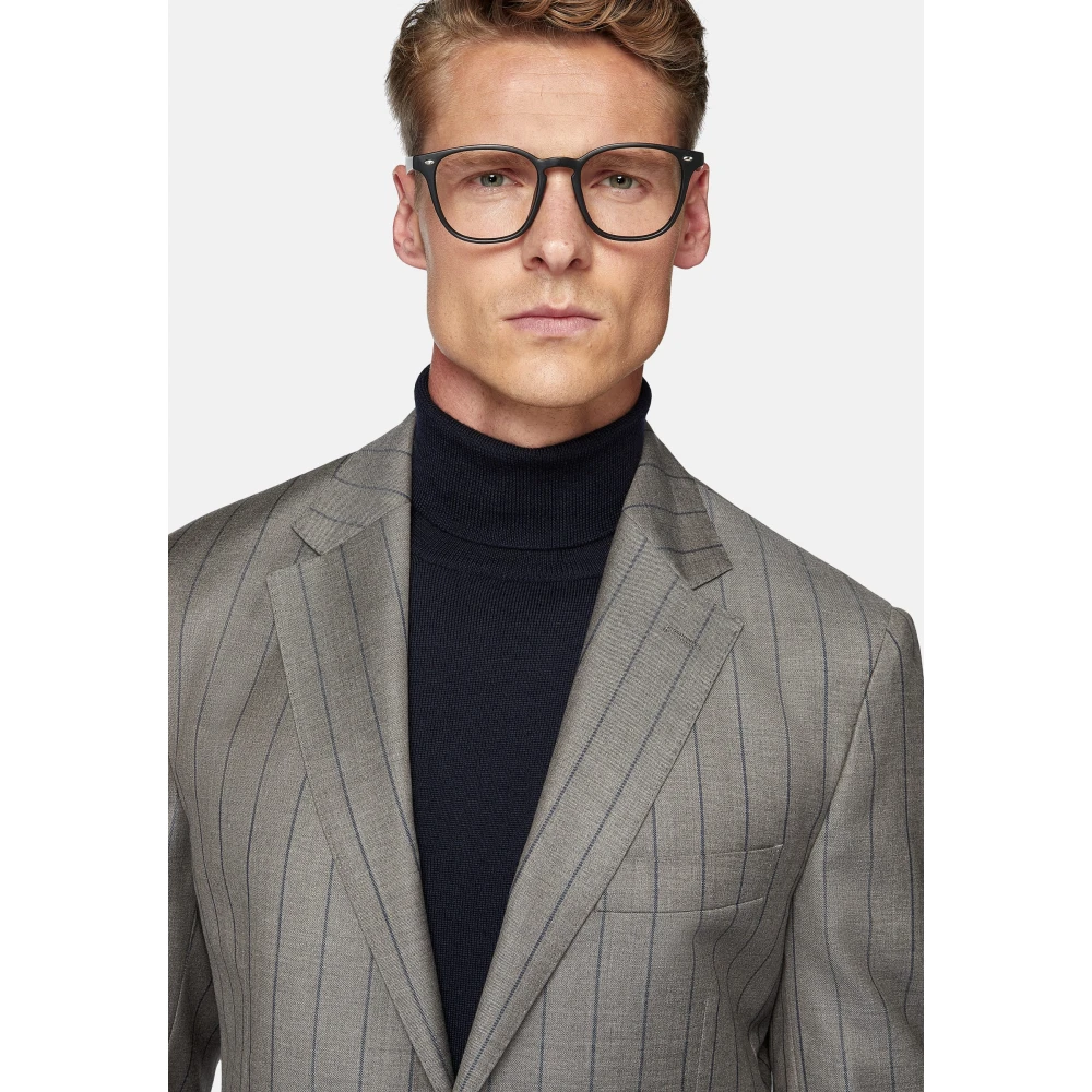 Boggi Milano Pakjes in zuivere wol met pinstripe Gray Heren
