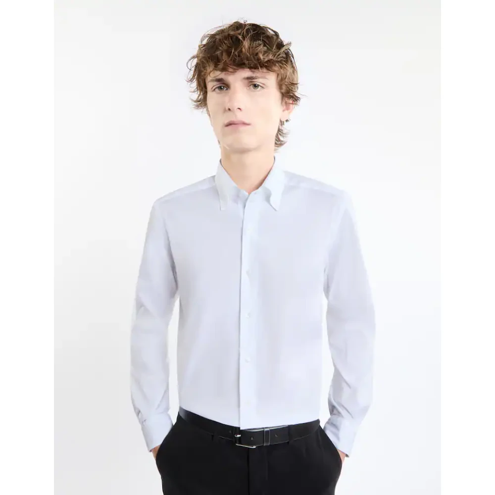 Fay Witte Shirt voor Mannen White Heren