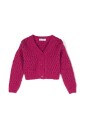 fuchsia-open-gebreide-geribbelde-vest