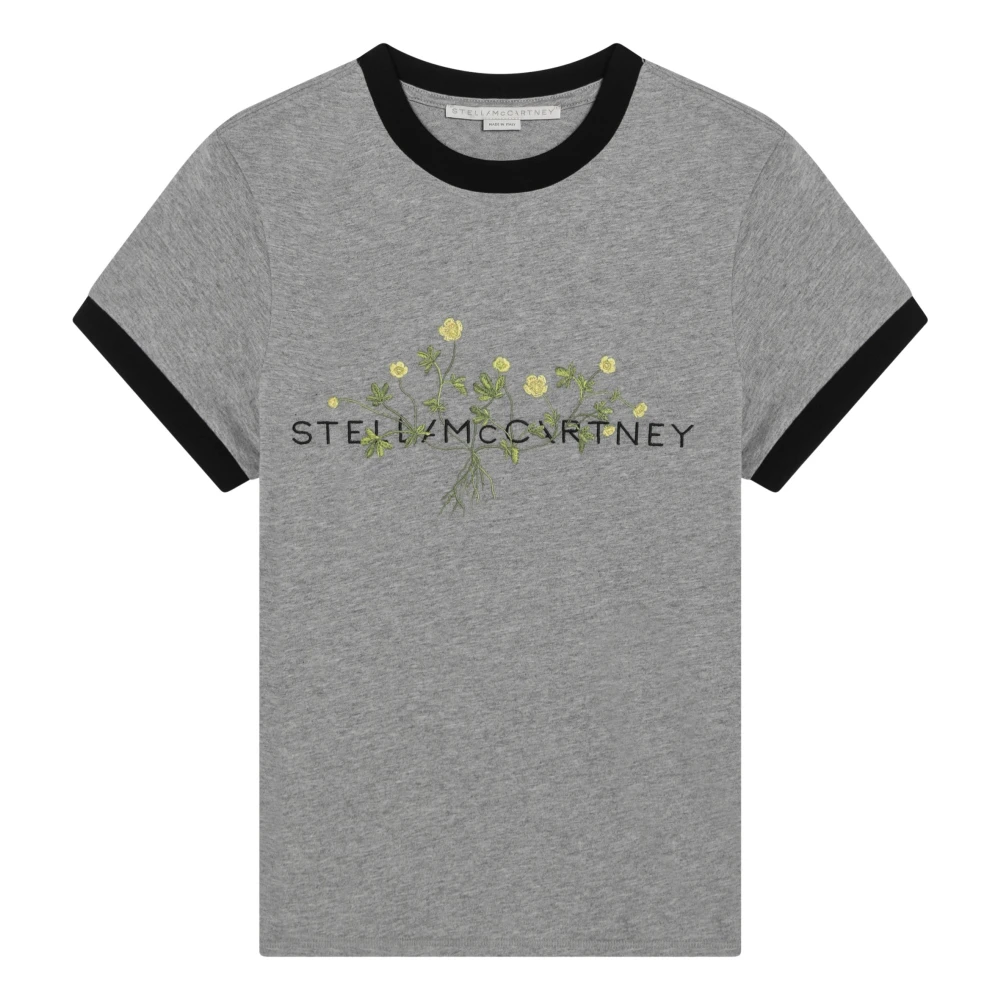 Stella Mccartney Korte mouwen ronde hals T-shirt Gray Dames