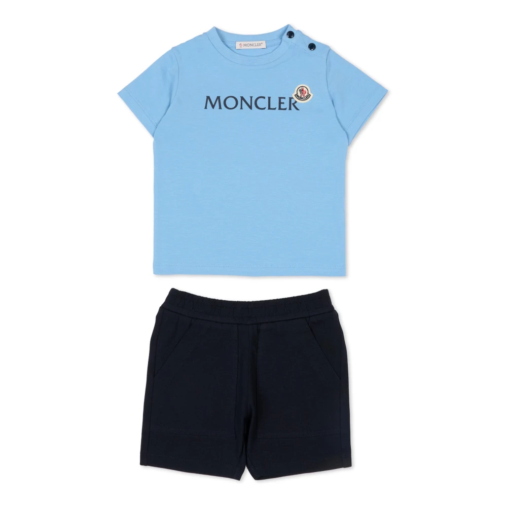 Moncler Unisex Kids Blue Kids Sets, 12 M, Short Sports Suits