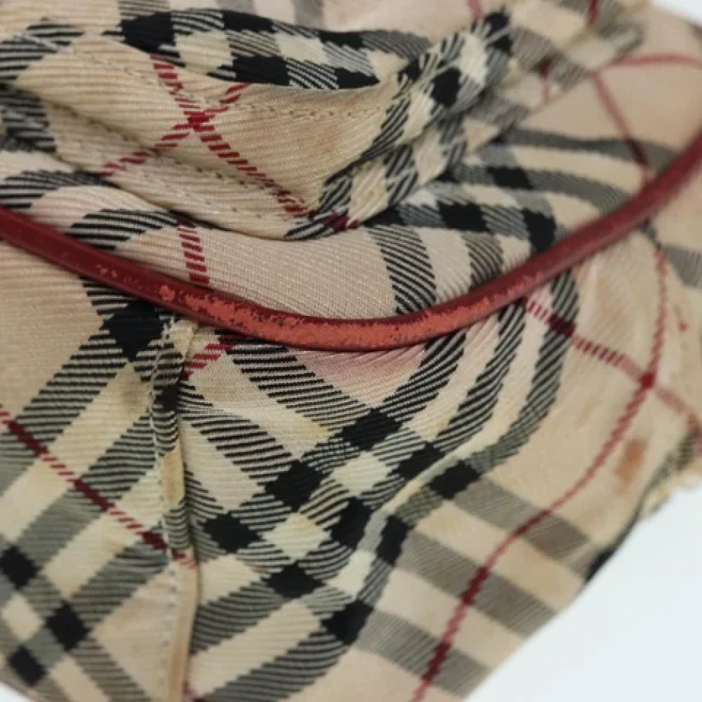 Burberry Vintage Pre-owned Fabric shoulder-bags Beige Dames